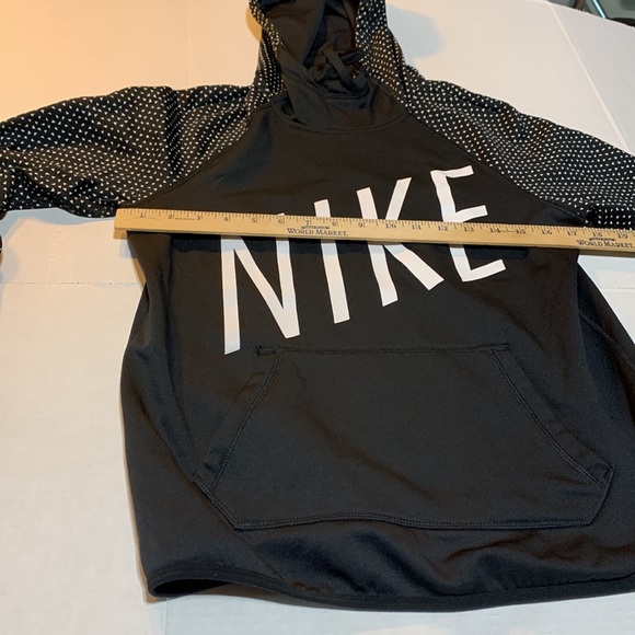 Nike Womens Dri-fit black & white hoodie size small - Picture 3 of 9